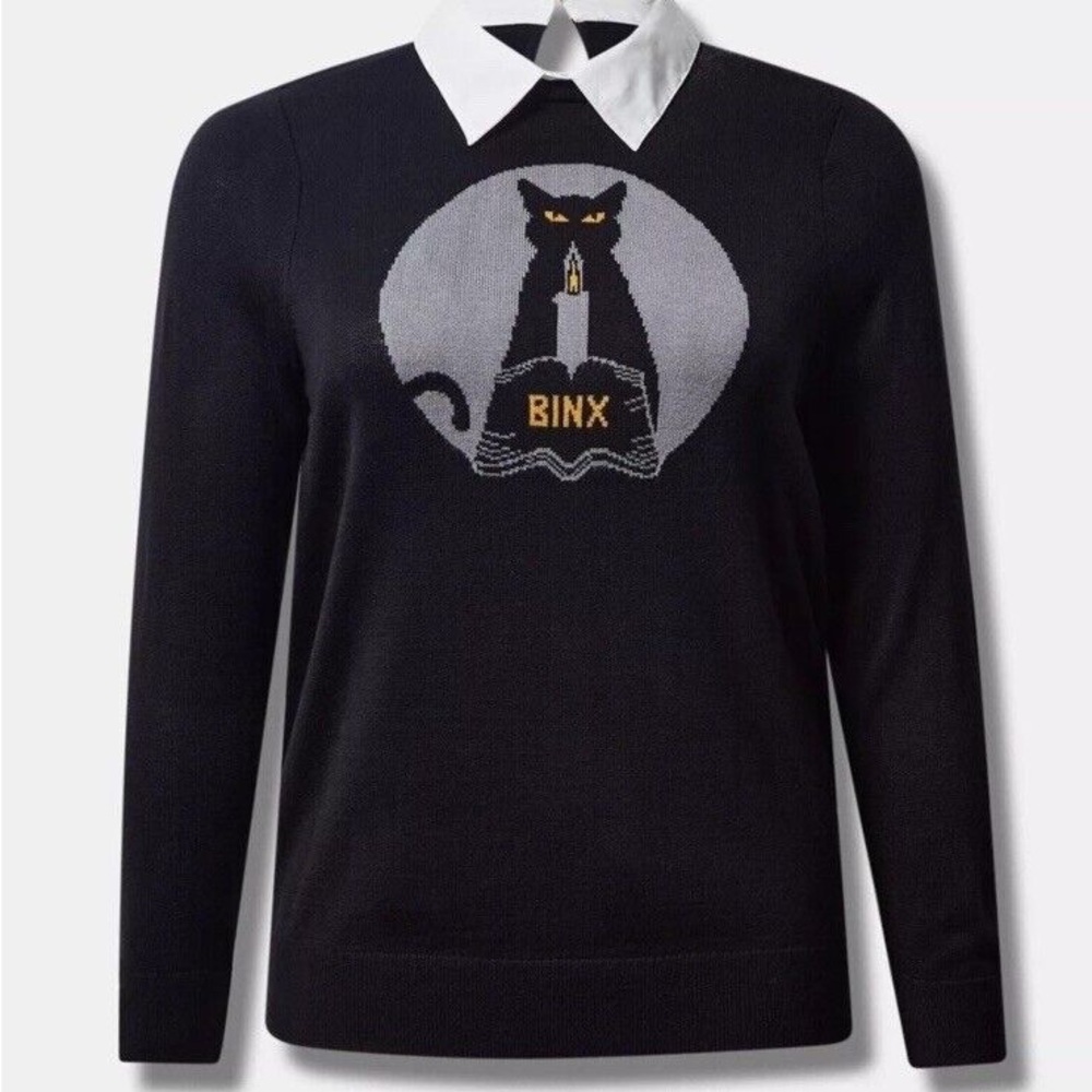 Torrid | Hocus Pocus Binx Cat Sweater With Collar